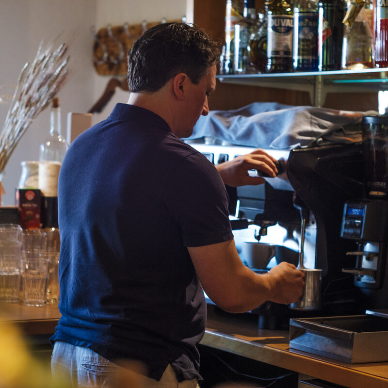 Espressozubereitung an der Bar
